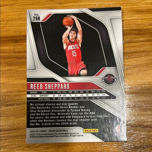 Houston Rockets Reed Shepard Rookie Card - Picture 2 of 2